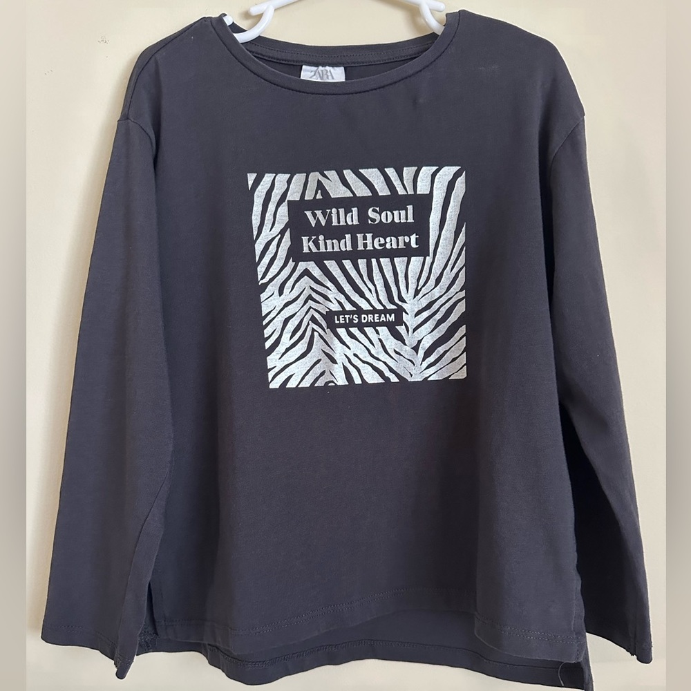 Zara Girls long sleeve tee size 7